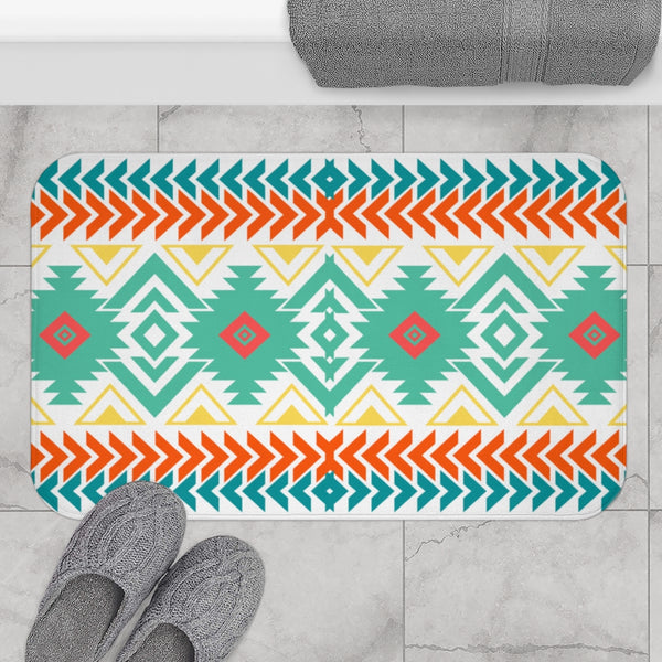 Bath Mat, Southwestern, Shower Mat, Boho Bath Mat - Dakoda Goods & Co.