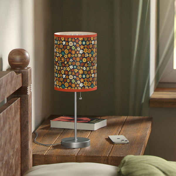 Table Lamp for Living Room Floral Decor Lighting for Bedroom Reading Lamp Home Decor Retro US|CA plug