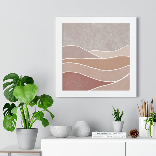 Framed Wall Art Modern Bohemian Landscape B Vertical Poster Wall Art