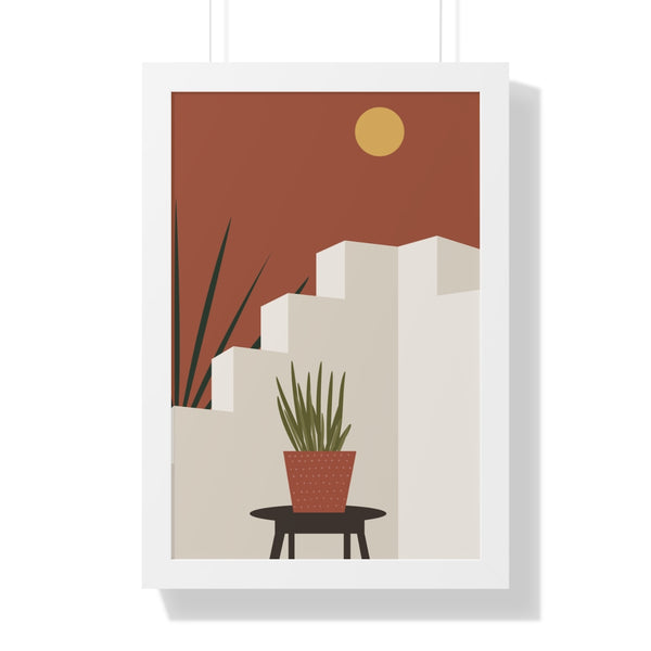 Modern Midwest Framed Vertical Poster