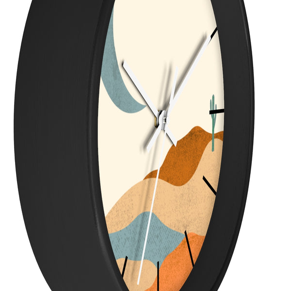Wall Clock, Clocks, Desert, Organic Theme, Wooden Clock, Time, Wall Decor, Midwest, Wood, Plexiglass, Decor, Home Decor, Gifts - Dakoda Goods & Co.