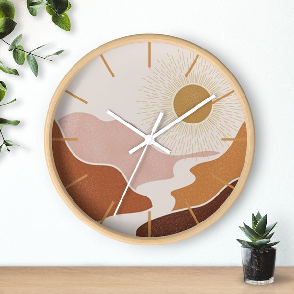 Wall Clock, Gifts, Clocks, Bohemian Desert, Modern, Time, Wall Decor, Midwest, Wood, Plexiglass, Decor, Home Decor, - Dakoda Goods & Co.