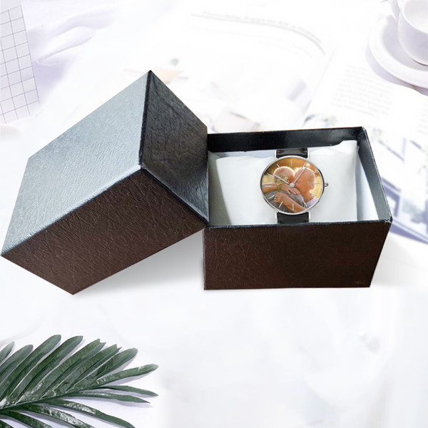 Customizable Picture Watch Women's Golden & Silver Pointers Leather Quartz Watches - Dakoda Goods & Co.