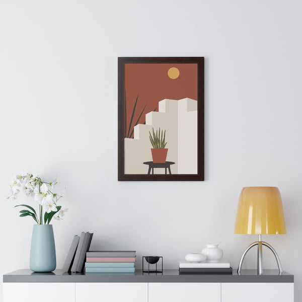 Modern Midwest Framed Vertical Poster