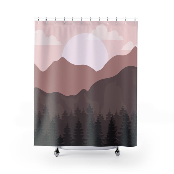Shower Curtains Boho, Southwestern Mountain Scene - Dakoda Goods & Co.