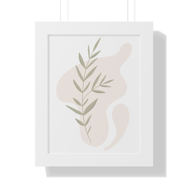Modern Plant B Framed Vertical Poster