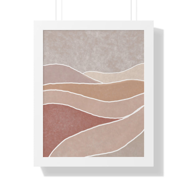 Framed Wall Art Modern Bohemian Landscape B Vertical Poster Wall Art