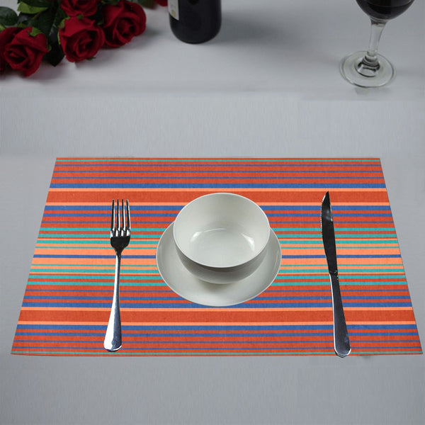 Striped Placemats 12’’ x 18’’ , Set of Four Pieces