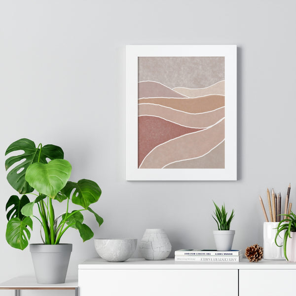 Framed Wall Art Modern Bohemian Landscape B Vertical Poster Wall Art