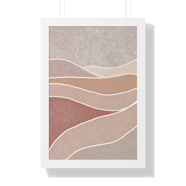 Framed Wall Art Modern Bohemian Landscape B Vertical Poster Wall Art