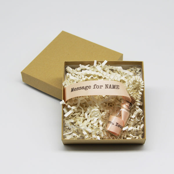 Personalized Message in a Bottle Gift Custom Text Gifts for Birthday, Gifts for Him or Her