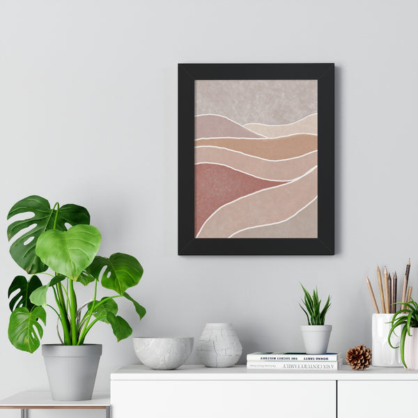 Framed Wall Art Modern Bohemian Landscape B Vertical Poster Wall Art