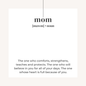 Jewelry Gifts for Mom,Mother's Day Gifts Birthday Mom Gifts Customizable Gifts for Mom, Stepmom