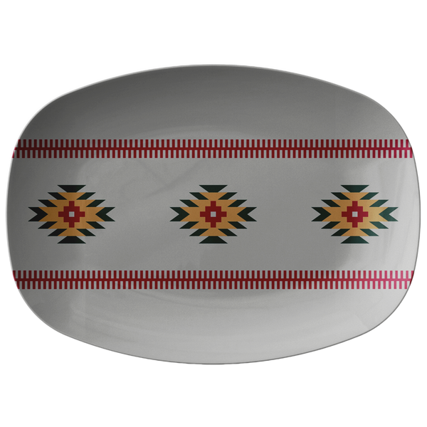 Azul Sunrise Serving Platter Plastic Serving Platter Microwave Dishwasher Safe Suitable for Hot Foods