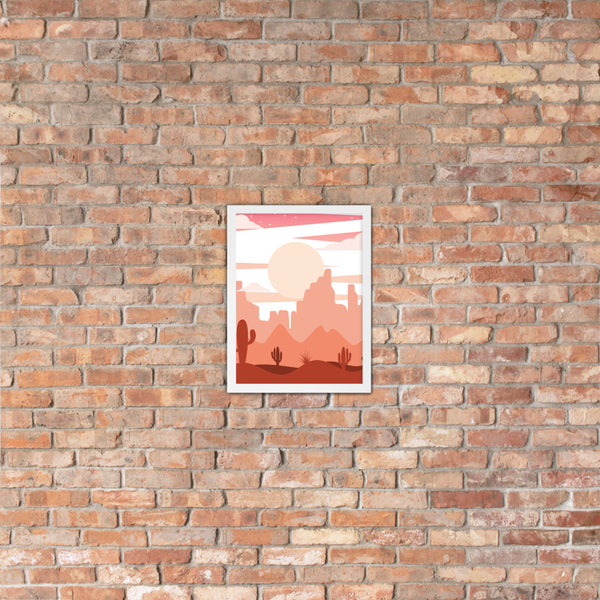 Framed Poster, Desert Scene, Midwest, Poster, Wall Decor, Wall art - Dakoda Goods & Co.