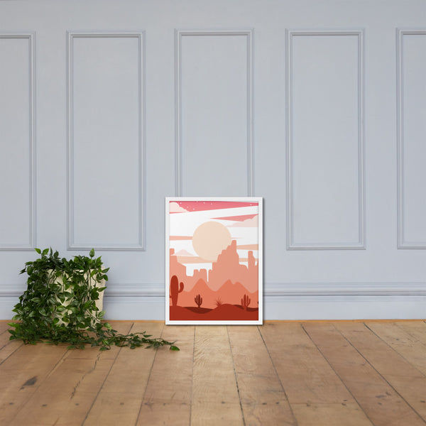 Framed Poster, Desert Scene, Midwest, Poster, Wall Decor, Wall art - Dakoda Goods & Co.
