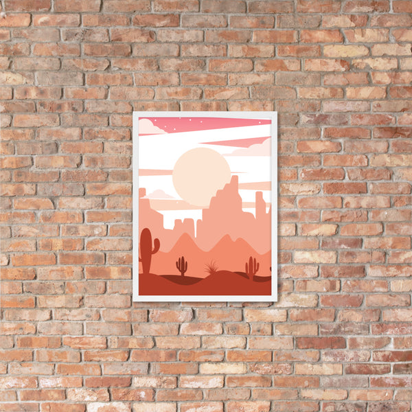 Framed Poster, Desert Scene, Midwest, Poster, Wall Decor, Wall art - Dakoda Goods & Co.
