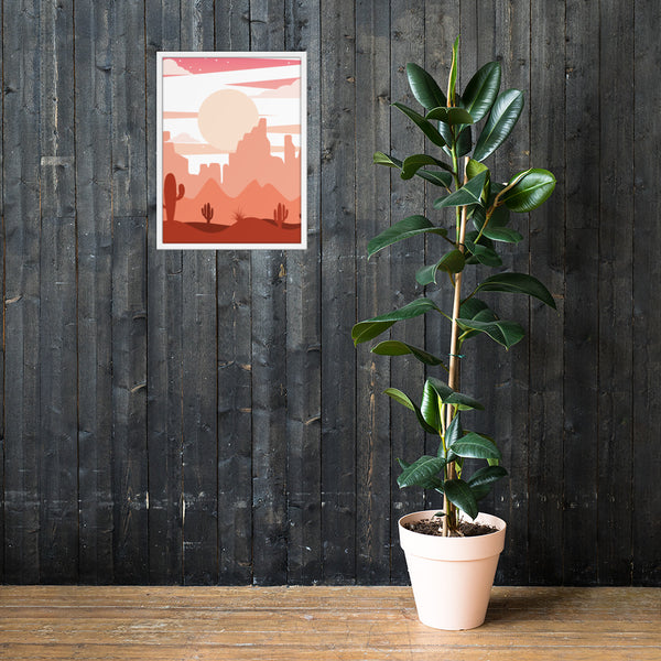 Framed Poster, Desert Scene, Midwest, Poster, Wall Decor, Wall art - Dakoda Goods & Co.