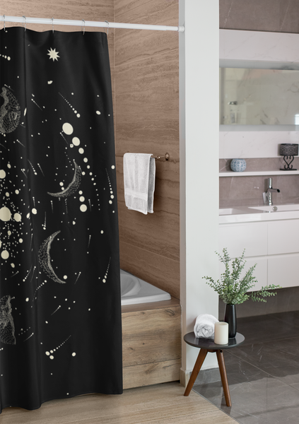 Shower Curtain Celestial Zodiac Bathroom - Dakoda Goods & Co.