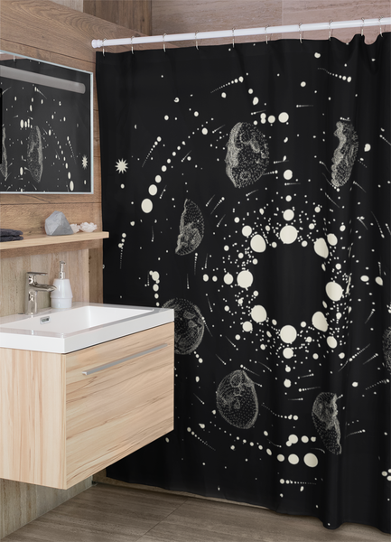 Shower Curtain Celestial Zodiac Bathroom - Dakoda Goods & Co.